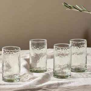 Nkuku Yala Hammered Highball Glass